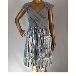 Converse Tiedye V-neck Cap Sleeve Faux Wrap Dress
